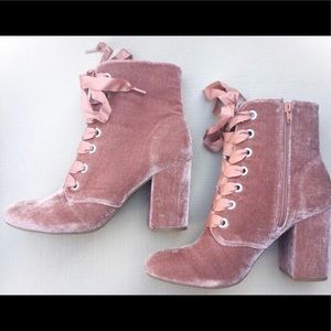 Velvet Ankle Boots